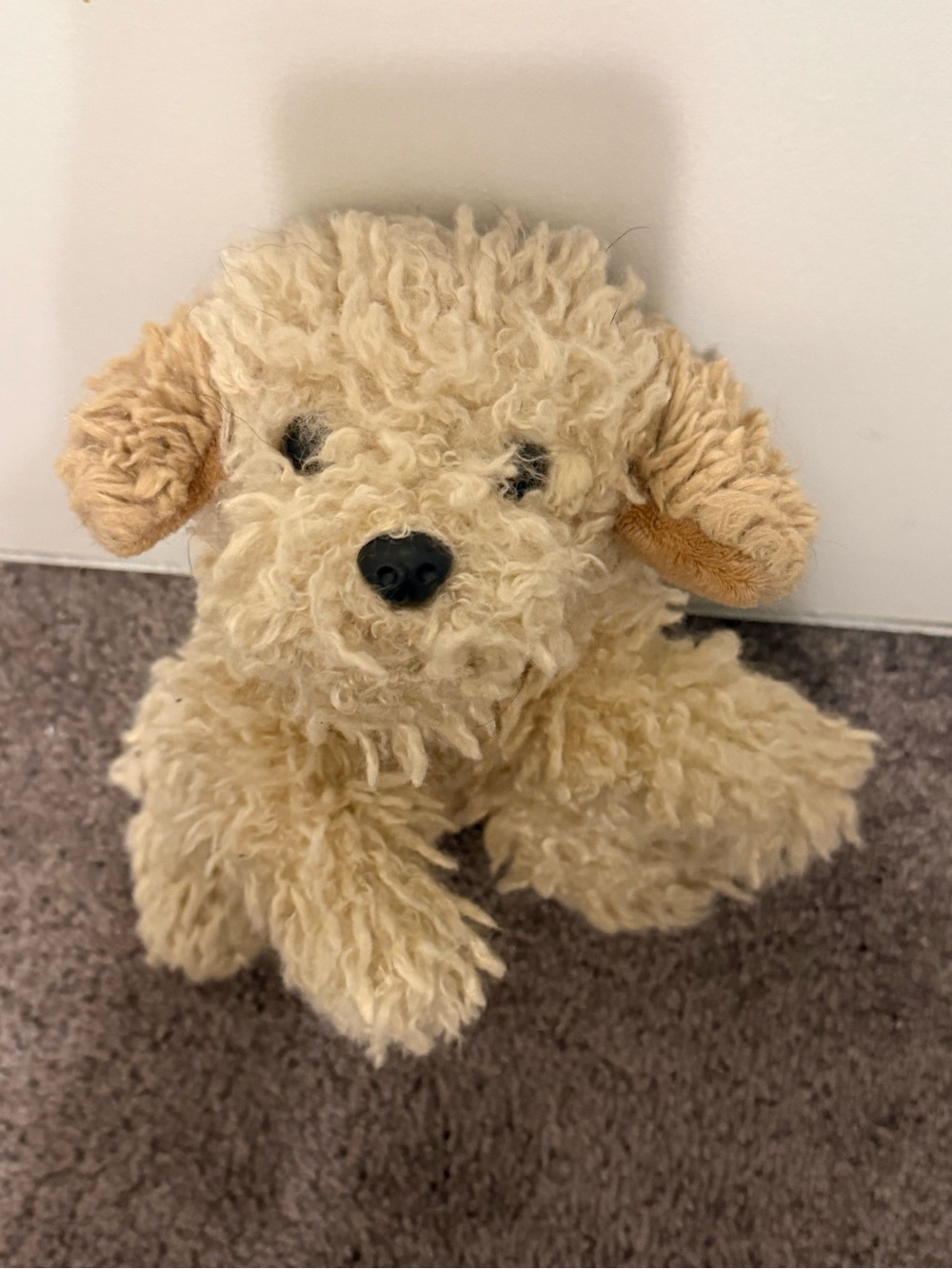 FAO Schwarz doodle puppy bichon dog shaggy fur realistic plush floppy stuffed